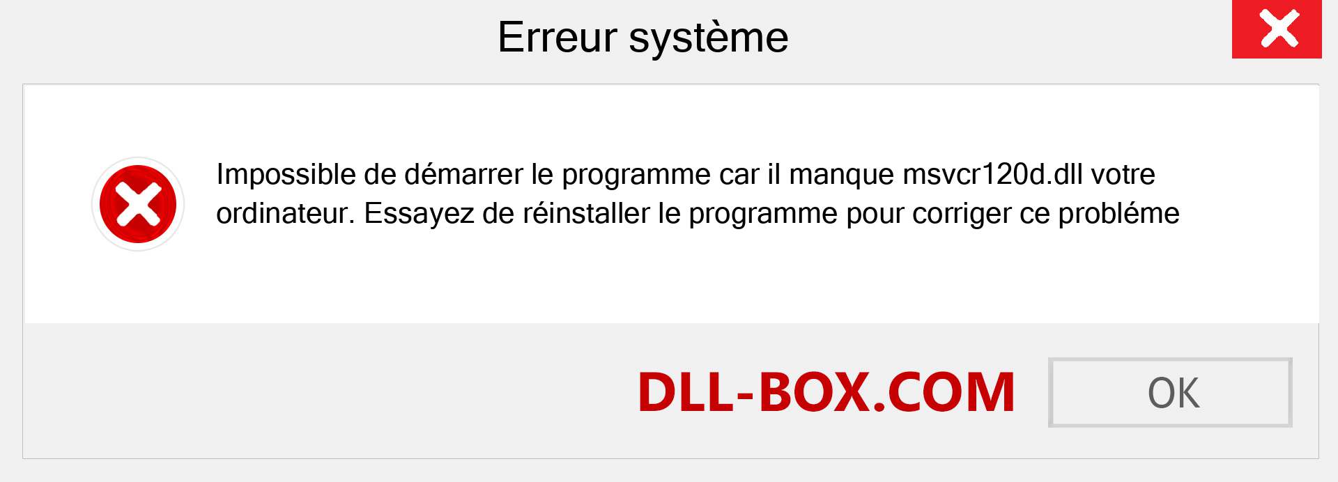 Le fichier msvcr120d.dll est manquant ?. Télécharger pour Windows 7, 8, 10 - Correction de l'erreur manquante msvcr120d dll sur Windows, photos, images